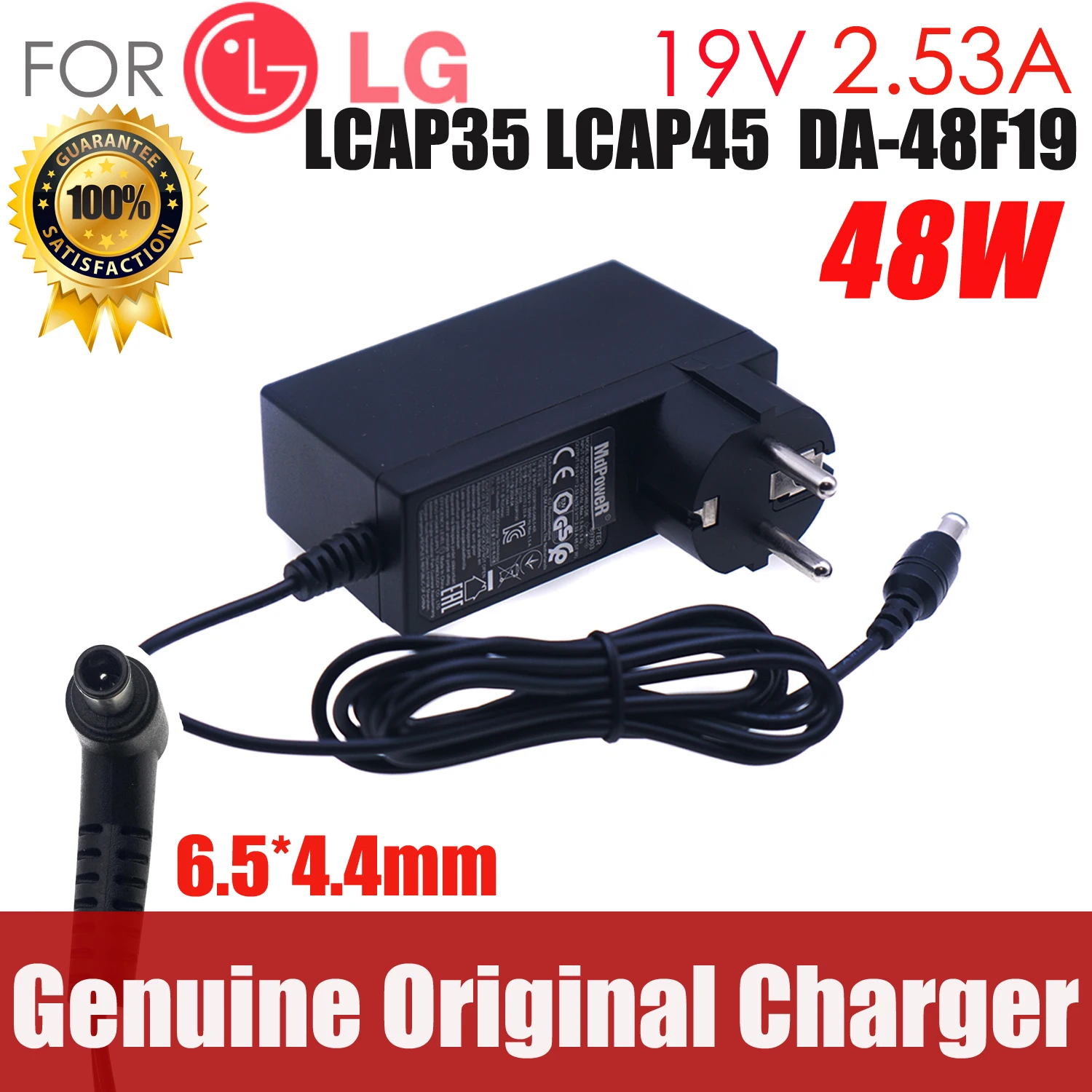 

original For Samsung LED TV LCD MONITOR 19V 2.53A Laptop Adapter For LG A4819-KSML A4819_KSMBN44-00886A A4819-FDY HW-K360/XU