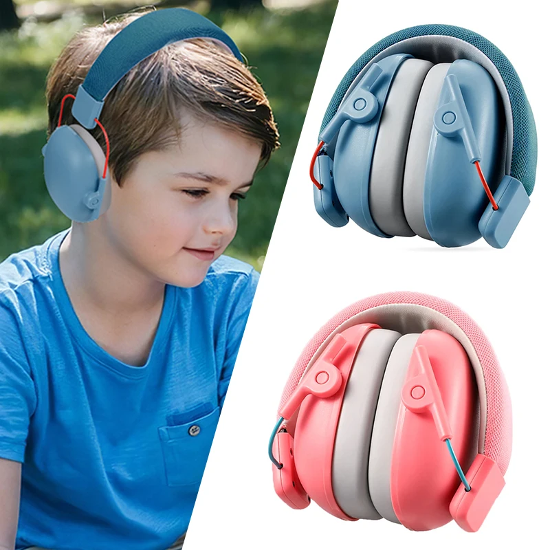 Anti-noise Earmuffs Child Ear Protector Hearing Sleeping Headphones Tactical Headset Cartoon ABS For Children Noise Reduction