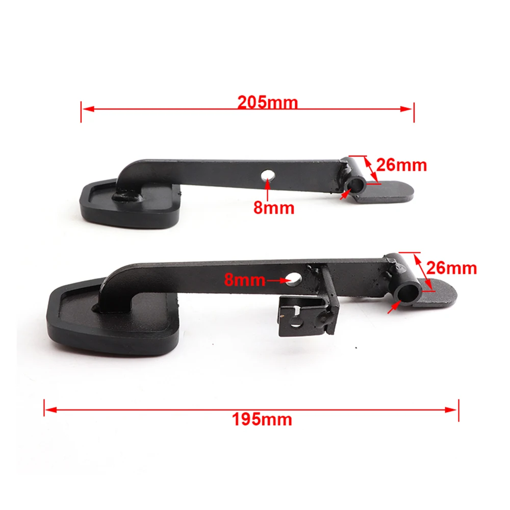 1 Pair Non-slip Foot Rest Throttle Brake Pedal Brake Accelerator Fuel For ATV Go Kart Quad Pit Dirt Bike UTV Buggy Parts 6