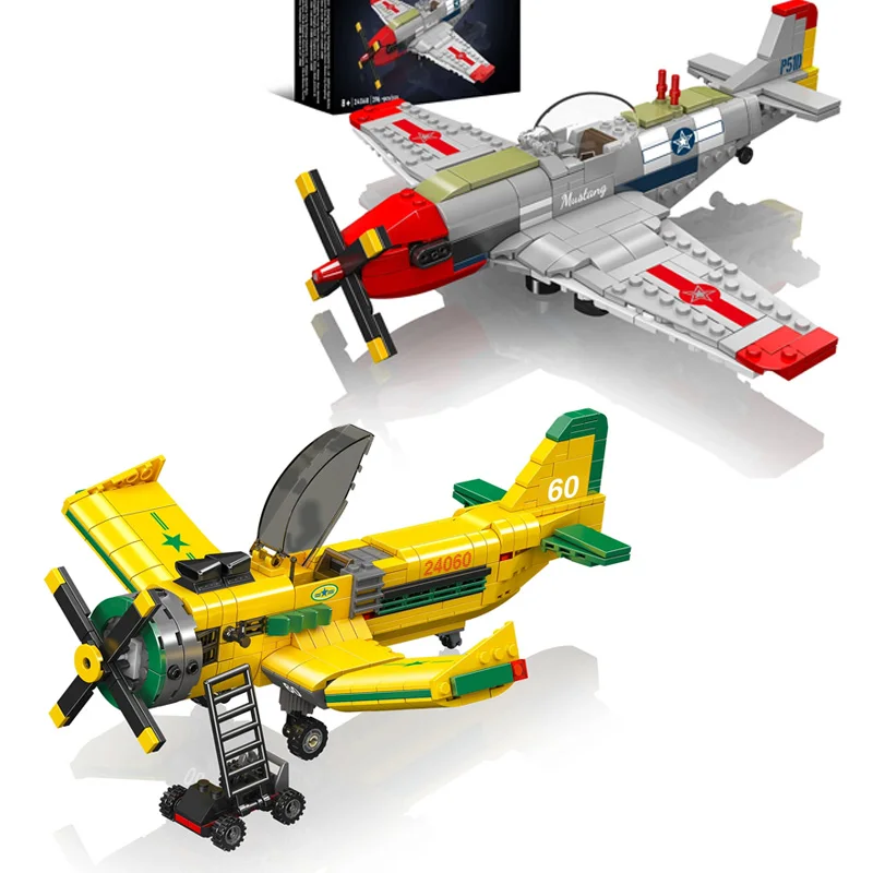 

Военная модель истребителя MOC, набор строительных блоков 24060, гоночный самолет 24068, сборка, обучающий самолет, маленькие кирпичи, игрушки, подарки