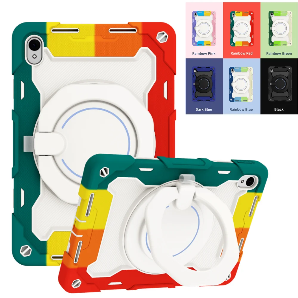 

Сверхмощный защитный чехол для Huawei Matepad SE 11 2024 AGS6-W00 AGS6-W09 AGS6-L09 ПК + силиконовый противоударный чехол-подставка для планшета