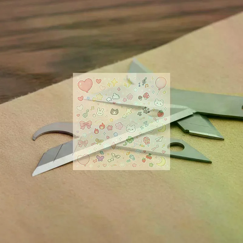 1Box Acrylic Hook Knife Blade Craft Knife Olecranon Blade Head Cutting Tool For Channel Letter Making