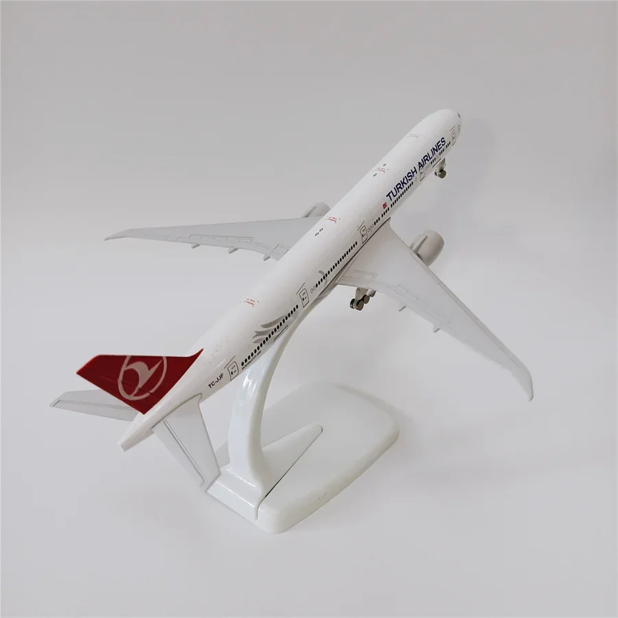 19 cm Air Turkish Airlines Boeing 777 B777 Airways Model samolotu ze stopu metalu Model samolotu Diecast z kołami Podwozie