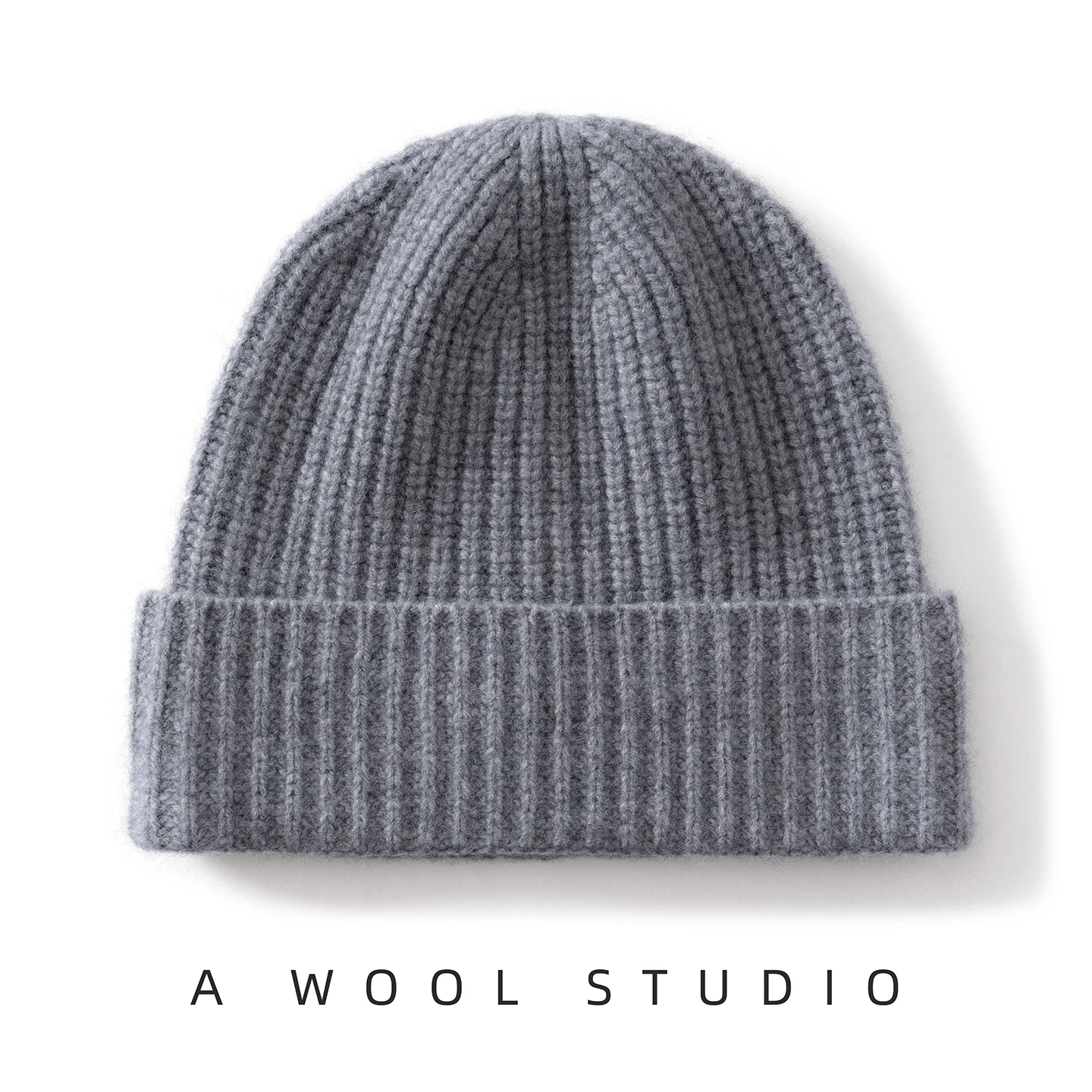 

ZOCEPT 100% Merino Wool Knitted Hat For Women High Quality Casual Beanie Hat Thicken Cap Winter Soft Warm Solid Pullover Caps