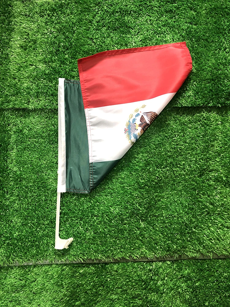 Bandera de México para coche con mástil – Pabellón exterior ondeante - imagen 2