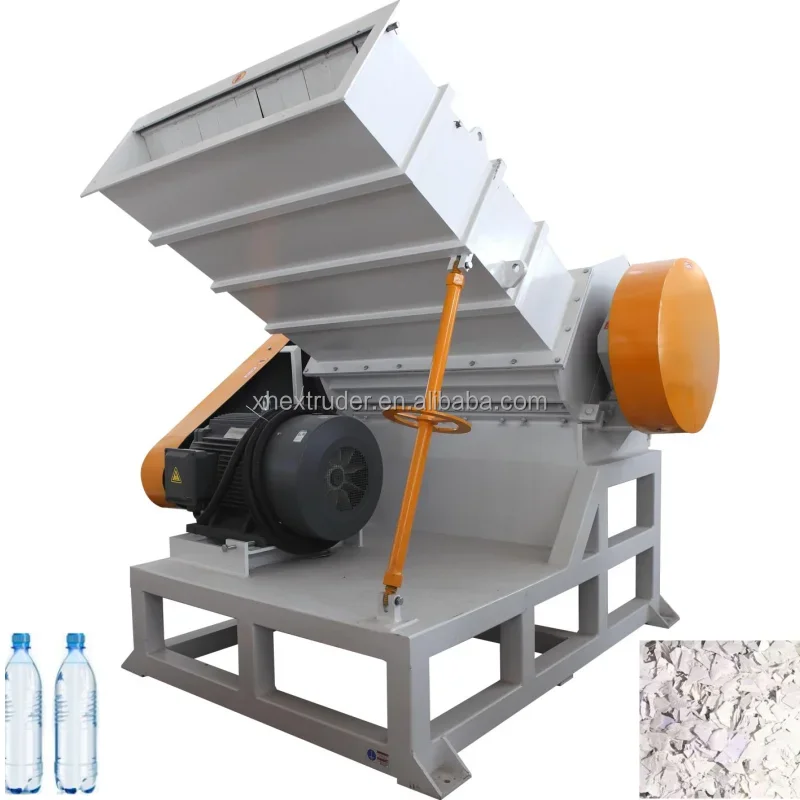 

waste plastic PET bottle recycle crusher machinery PP PVC bottle recycling crushing machine