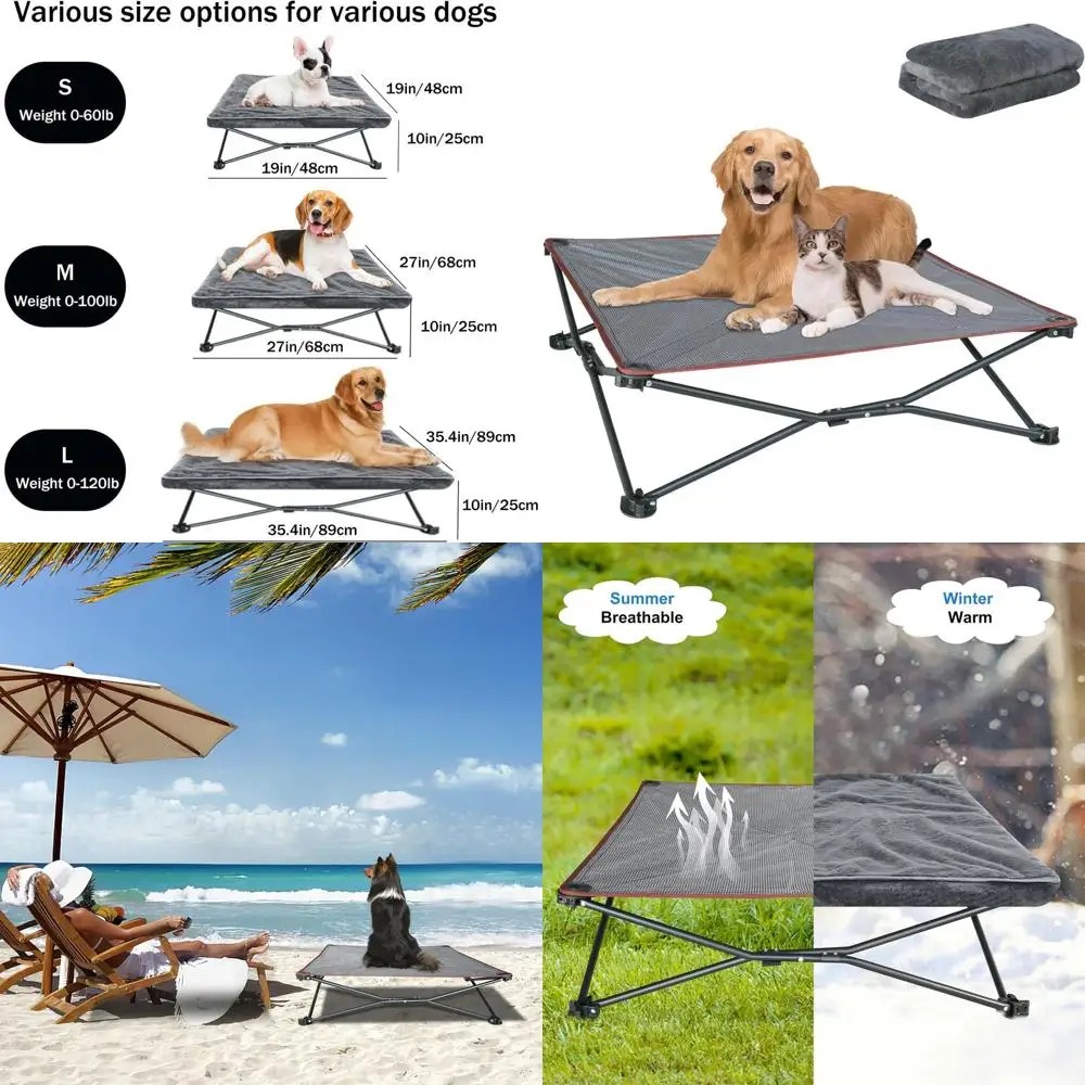 Foldable Dog Bed Po… - image