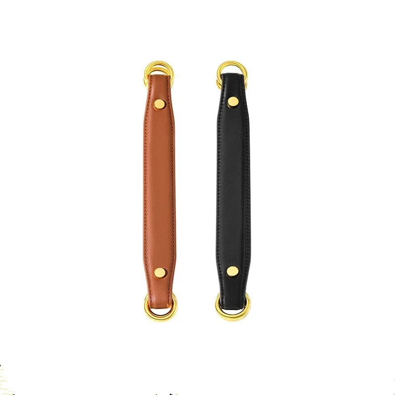 Leather Short Handle Replacement Strap for LP Silk Scarf Bag Handbag Accessories Genuine Leather Handle Strap Bag Parts