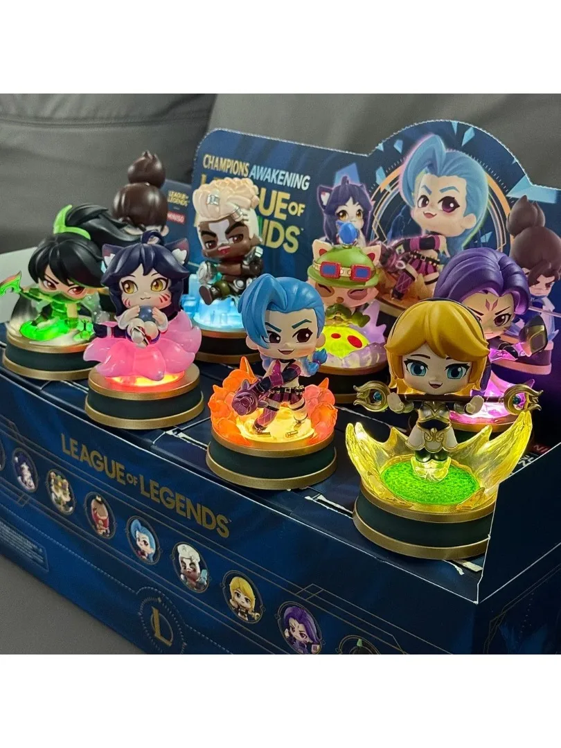 MINISO League of Legends Serie Blind Box LOL Actionfiguren Puppe Anime Modell Ornament Mystery Box Kawaii Überraschungstasche Spielzeug Geschenk