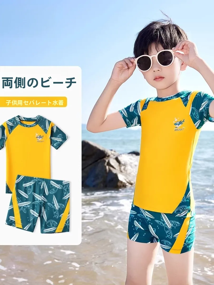 children's-swimming-suit-boys'-2026-new-mid-large-size-separate-swimming-training-wear-qui-dry-sun-protection-swimwear-set