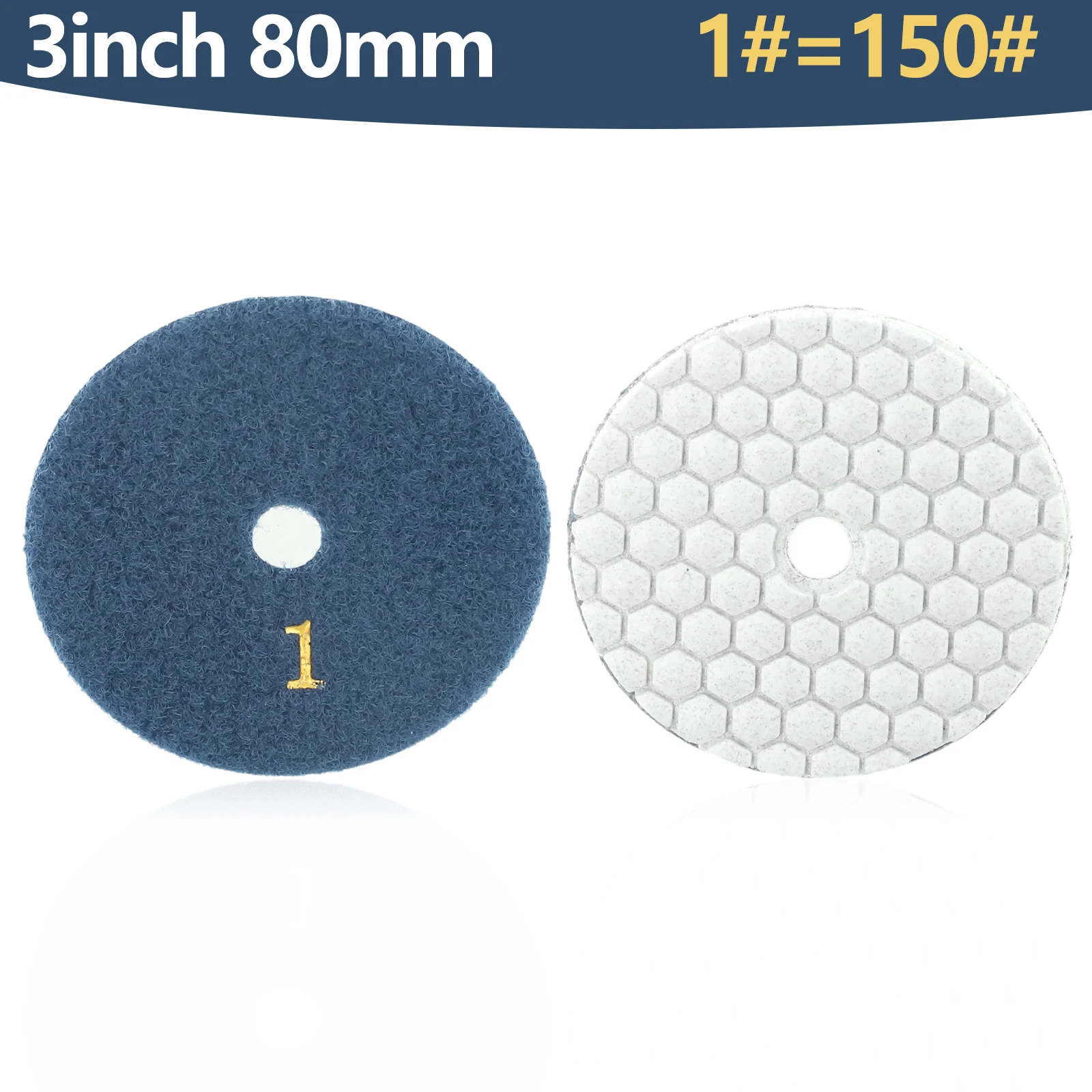 1pc Diamond Dry Polishing Pad 3 Inch Type For Granite Marble Sanding Disc Herramientas Penetration Power Tool Sets Multitool