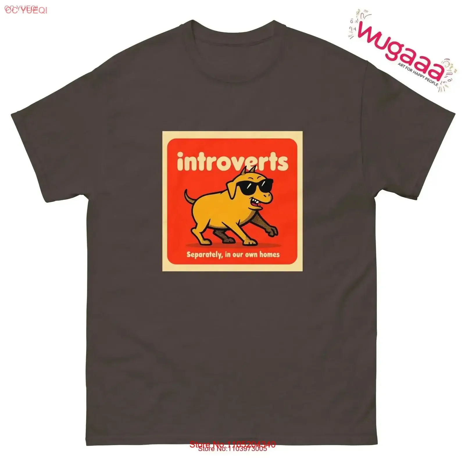 

Introverts Unite Separately T Shirt Funny Dog Lover Quirky Social Humor Casual Introvert Design Unique vintage Washed graphic