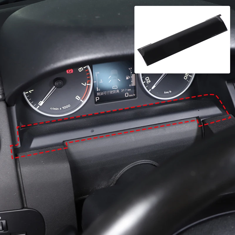 

For Land Rover Discovery 4 2010-2016 car interior center console dashboard decoration ABS black car dashboard lower panel