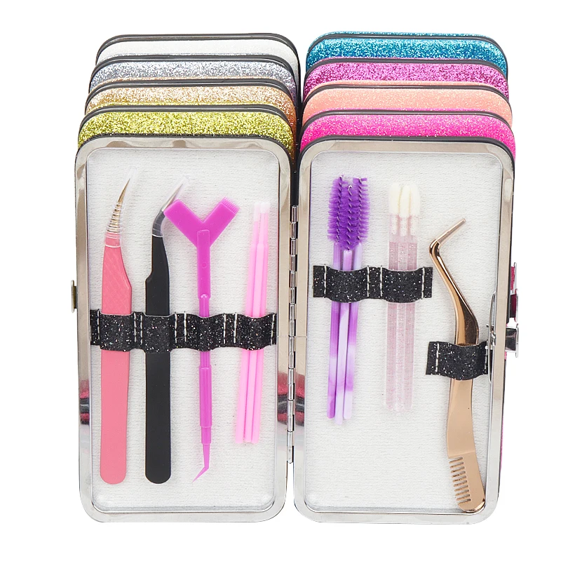 1PC Eyelash Tweezer Storage Box Lash Extension Supplies Tweezers Storage Box Portable Eyelash Eyebrow Tweezers Cases