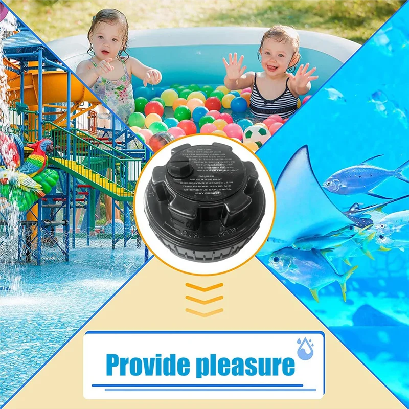 CYGJ-1 Piece Chlorinator Cover For Hayward CLX200C Automatic Chlorinator Feeder Ensure No Leakage Replacement Black CL100 Cover