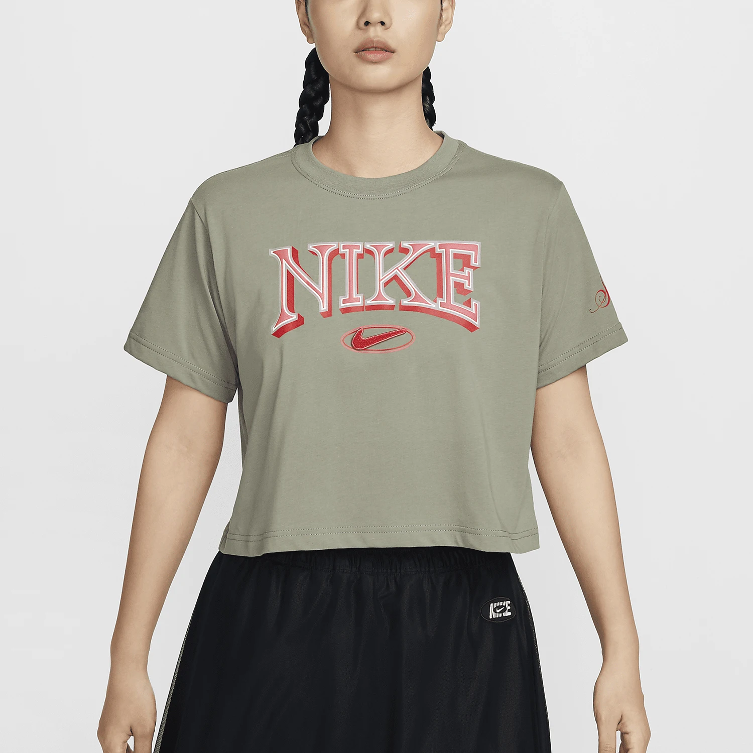 

Nike genuine Autumn New Women's Knit Breathable Casual Short Sleeve FZ2856-320