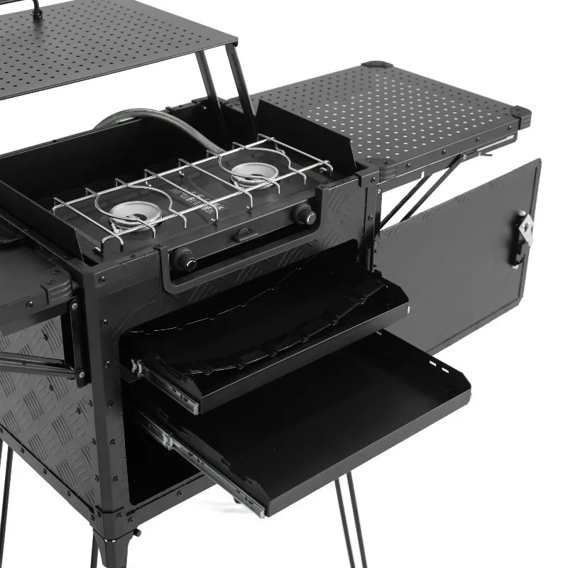Hot-selling land camping kitchen system foldable outdoor cooking table