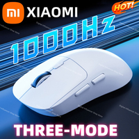 Xiaomi Wireless Mouse Bluetooth 2.4G Three-Mode Rechargeable Ergonomic Silent Click Office Gaming Mice For iPad  PC Laptop TV