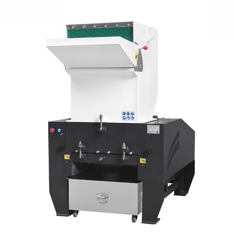 Low noise V-type plastic crusher, waste plastic crusher, mask machine side chat crusher