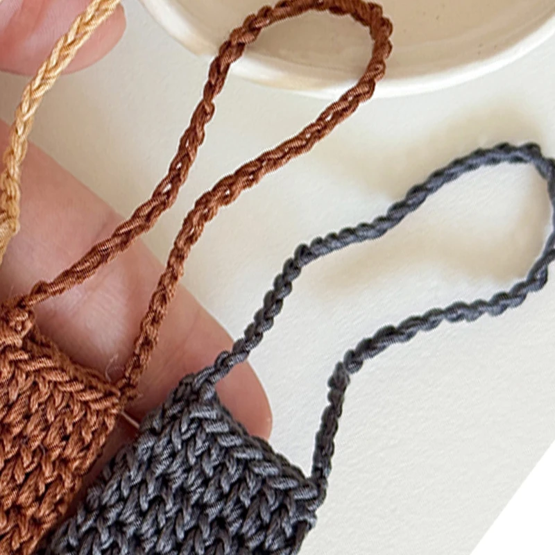 Hand-Crocheted Flower Bag for 15/17cm Dolls – Cute Satchel Accessory for Dollhouse & Kids Toys