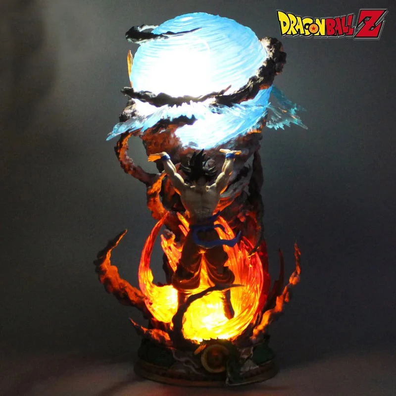 17cm Anime Dragon Ball Goku Figuras Anime Sou Goku Super Saiyan Figuras de acción Modelo Genki Bomb GK Figuras Colección Juguetes Regalos