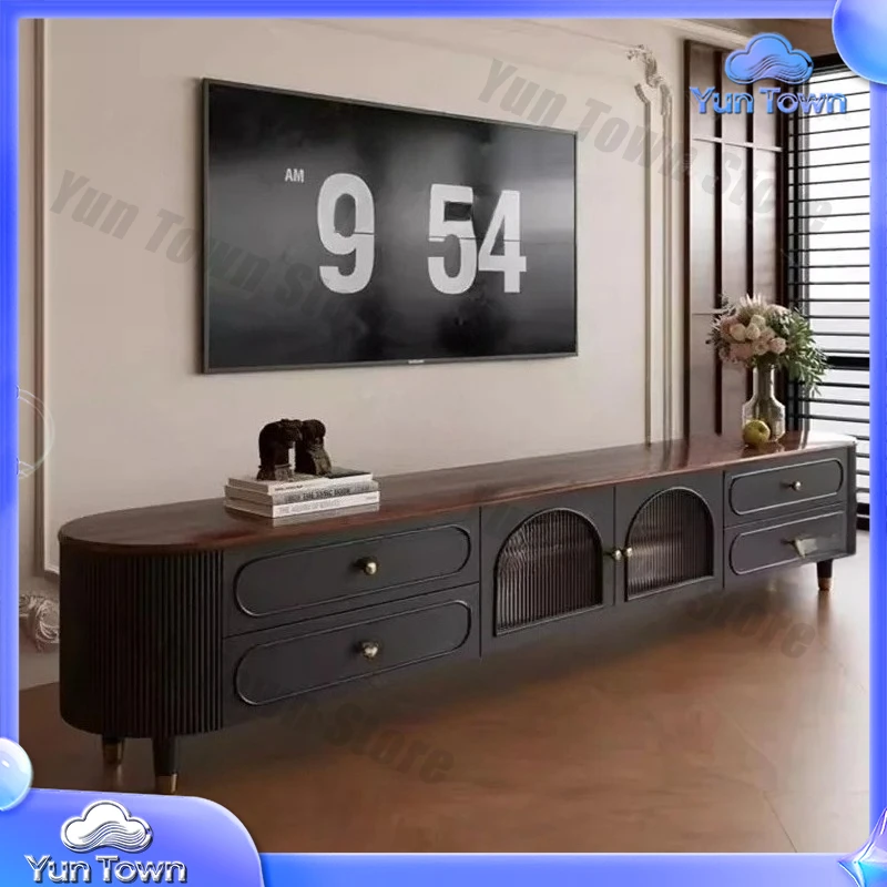 Nordic Retro Tv Stands Luxury Mid Century Display Coffee Tv Table Minimalist Aesthetic Storage Organizer Muebles Home