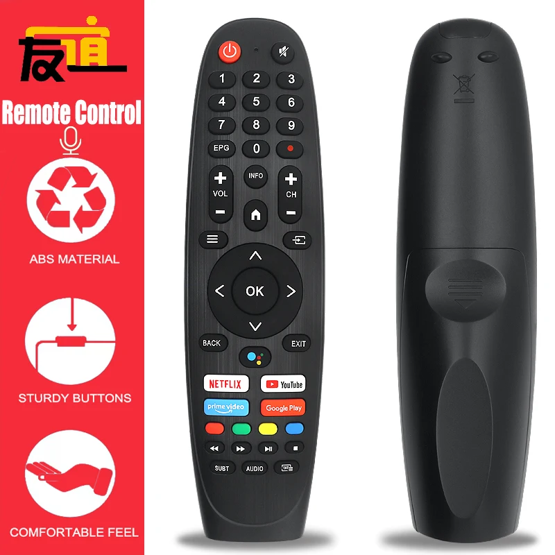 

Bluetooth Voice Android Remote Control for Onvo OV43F800 OV55F900 OV43F900 OV50F900 OV58900 4K UHD Android Smart Tv