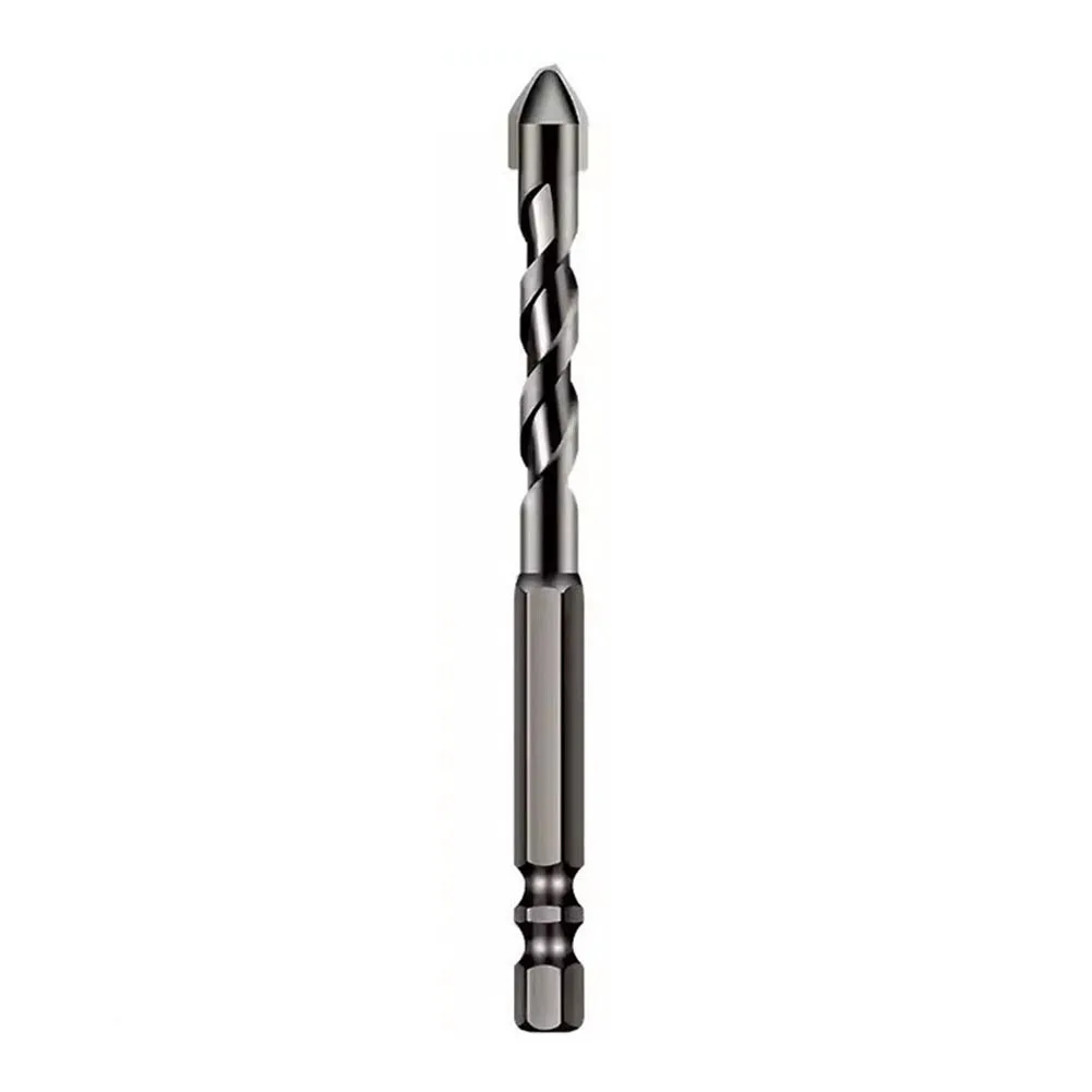 Grey Hex Shank Drill Bit Wood Drill Bit Suitable For Various Materials Tighter Grip Tilted Head Design Staggered Edge