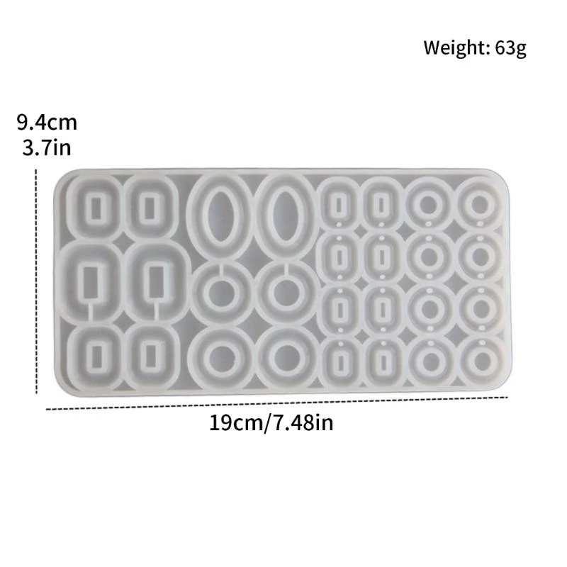 Silicone Moulds Unique Multi Circle Earrings Moulds Keychain Moulds