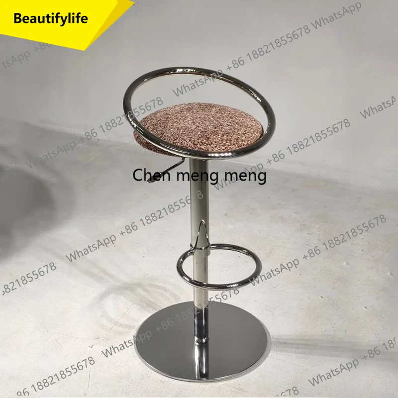 

X188 Swivel Luxury Barstools Reception Desks Acrylic Nordic Bedroom Bar Chairs Minimalist Ergonomic Banqueta Garden Furniture Se