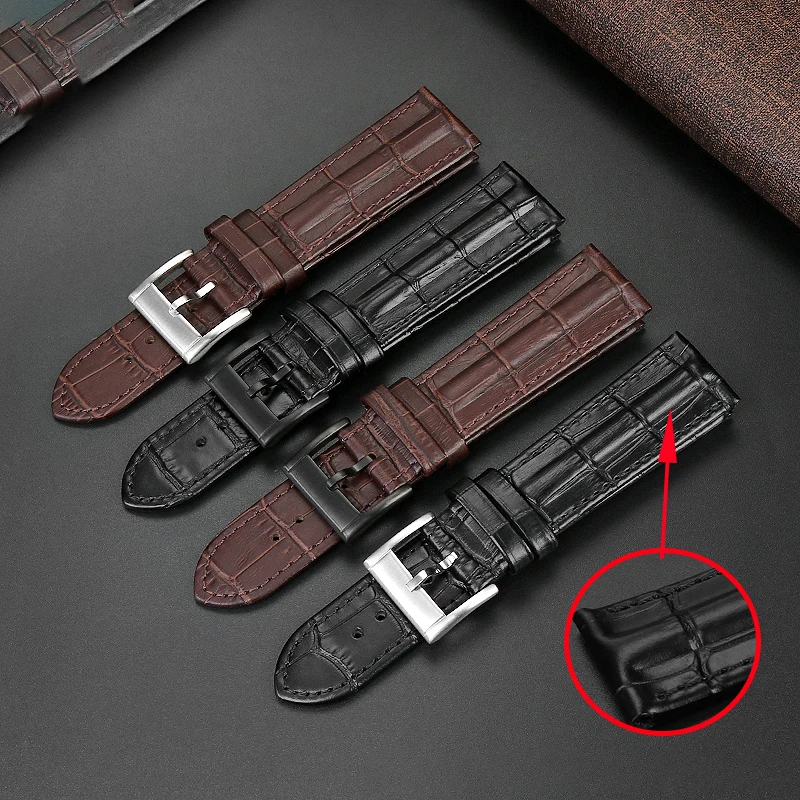 

For Hamilton strap Kakaki field leather strap Jazzmaster strap H32705551 H32625555 H32705521 watch band 20mm 22mm watch chain 20