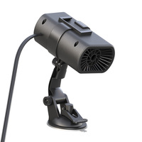 12V 65W Car Heater Strong Suction Type Heating Fan Electric Cooling Windshield Defroster Defogging Vapour Removal For Winter