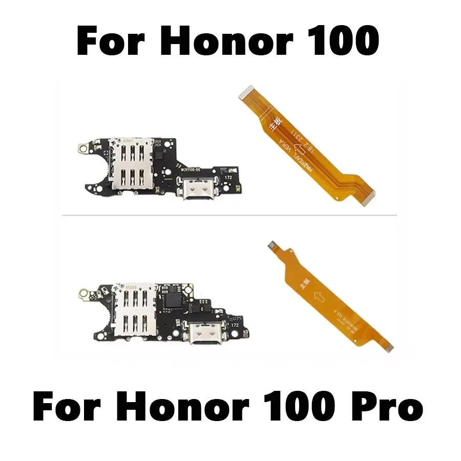

For Huawei Honor 100 USB Charge Port Jack Dock Connector Charging Board Main Motherboard Flex Cable For Honor 100 Pro