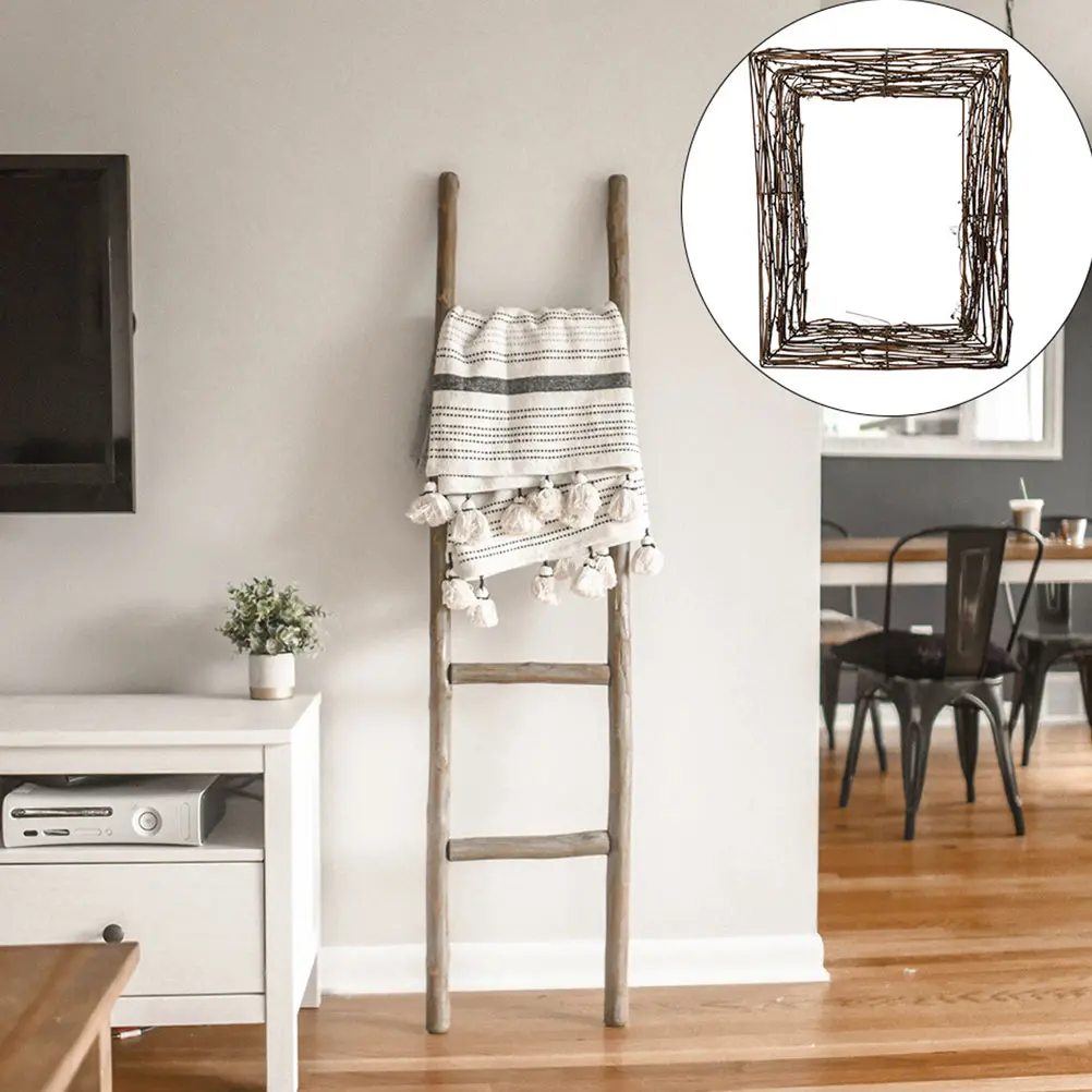 

1pc Wreath Base Craft Natural Vine Handmade Decoration Frame Wood Branch Rattan Twigs Garland Floral Diy Accessories Wall Door