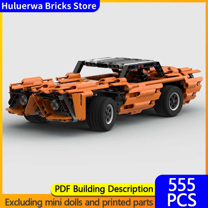 

Модель скоростного гоночного автомобиля MOC, строительные кирпичи, американский мускулистый автомобиль, модульная технология, подарки, праздник, сборка, детские игрушки, костюм