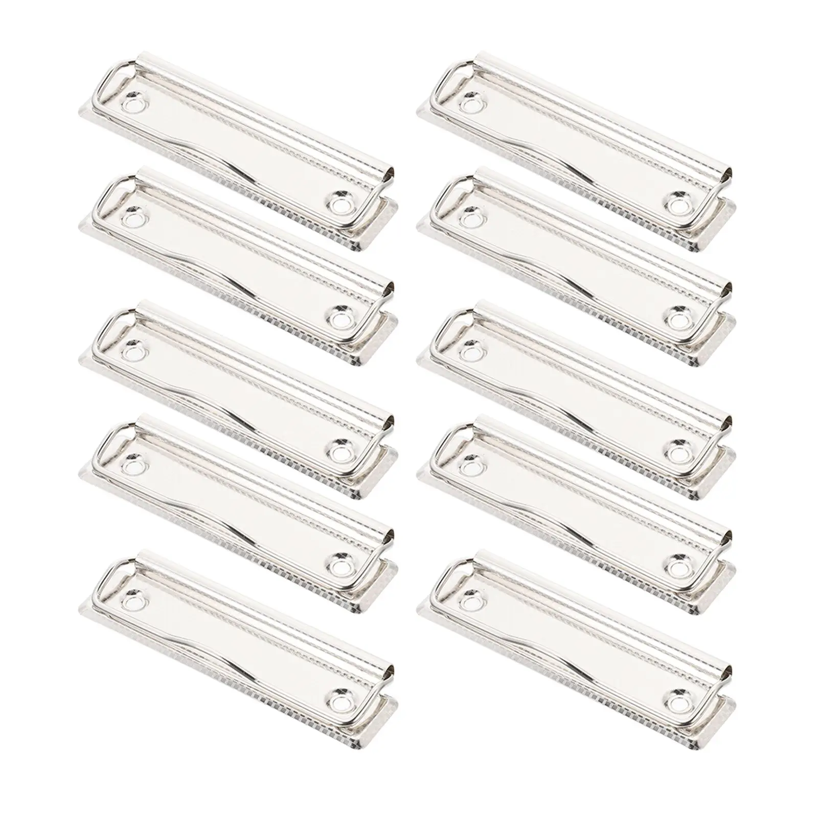 15 Pcs Mountable Clipboard Clips Hardware Metal Plate Replacement Pocket Office