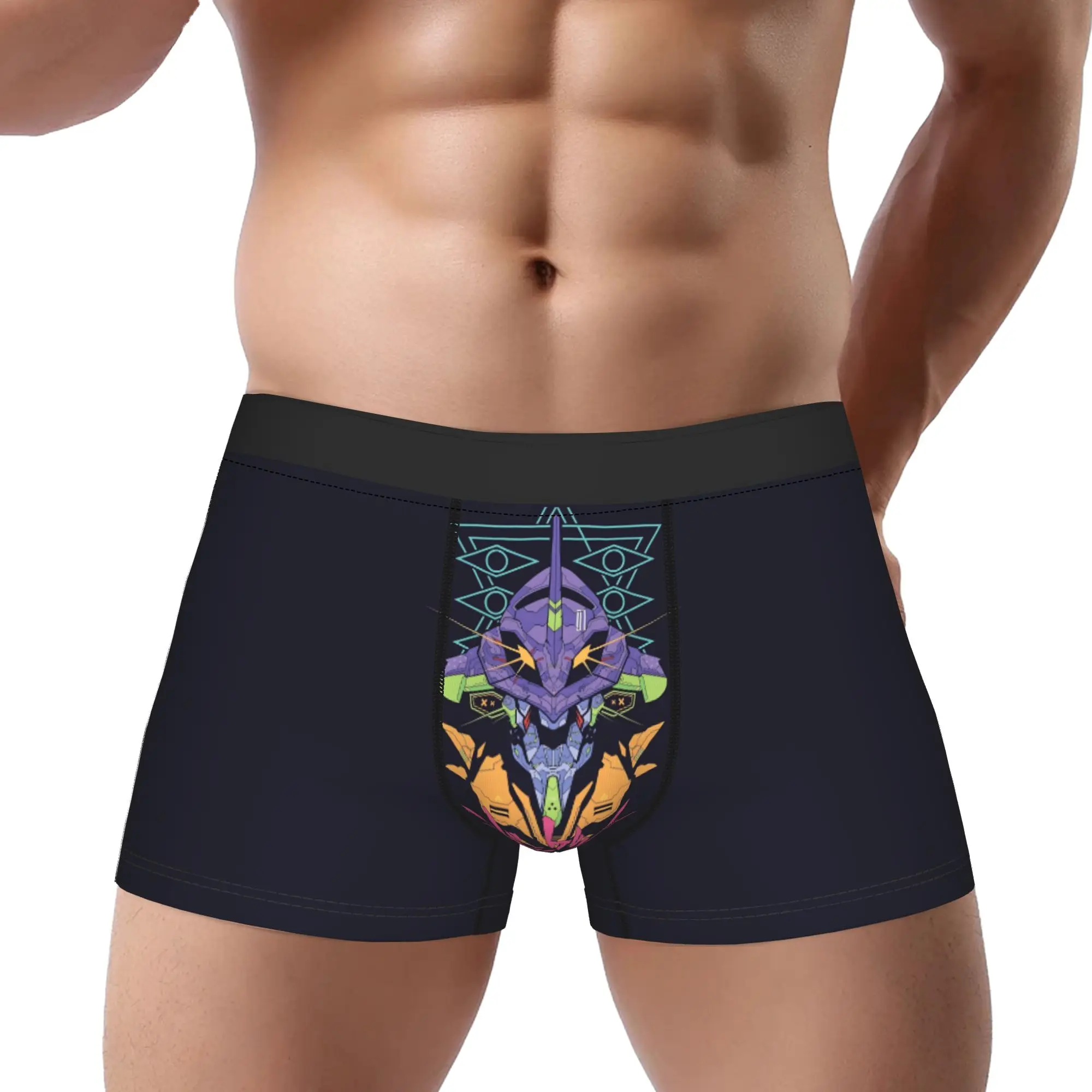 

adults 18 plus Neon Genesis Evangelion EVA boxers Underpants Breathbale Panties Men's Underwear Print Shorts Boxer Briefs