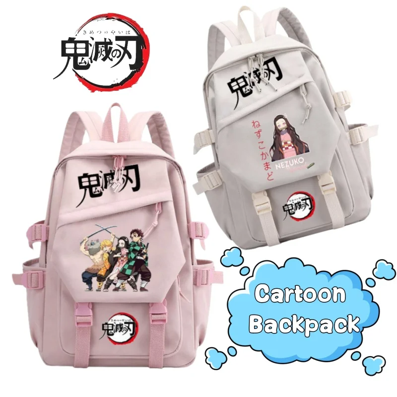 

Новый Demon Slayer Kamado Tanjirou Kamado Nezuko, творческий индивидуальный студенческий легкий рюкзак большой вместимости, дорожный рюкзак