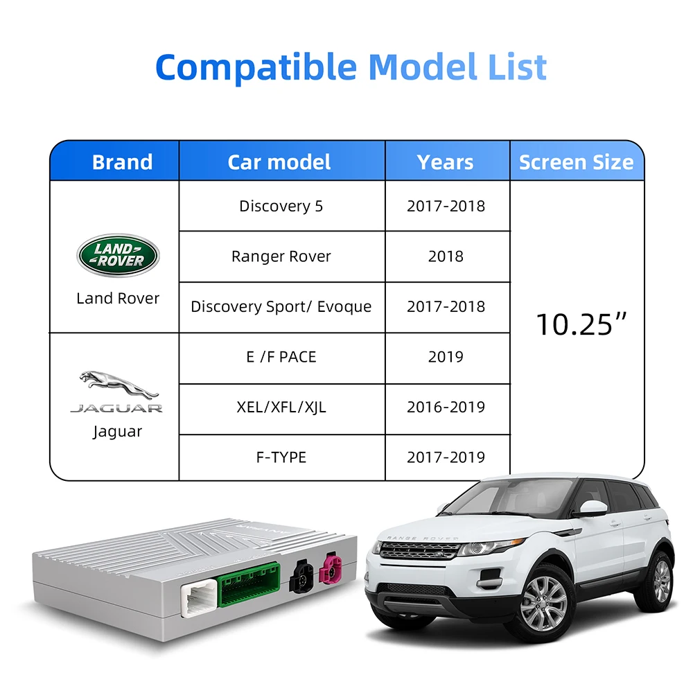 LEXXSON Wireless Carplay Android Auto Decorder Box For Land Rover Jaguar Harman Discovery 4 Evoque Freelander 2 XE XF XJL
