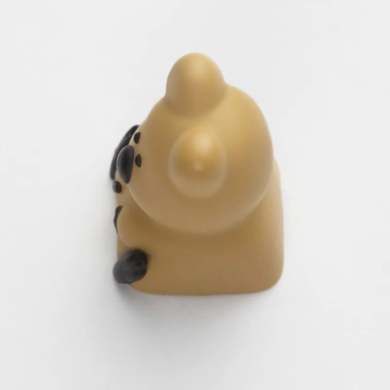 Pepper Bear Quokka Cute Key Caps Resin 3D Handmade Production Layered Drip Gel Design Keycaps for Mechanical Keyboard Idealny prezent