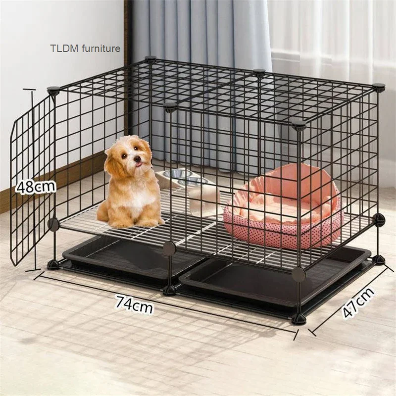 Imagem -04 - Iron House For Living Room Pet Cage Indoor Varanda Dog Fences Creative Home Cat Villa Puppy Kennel Courtyard Modern And Simple z