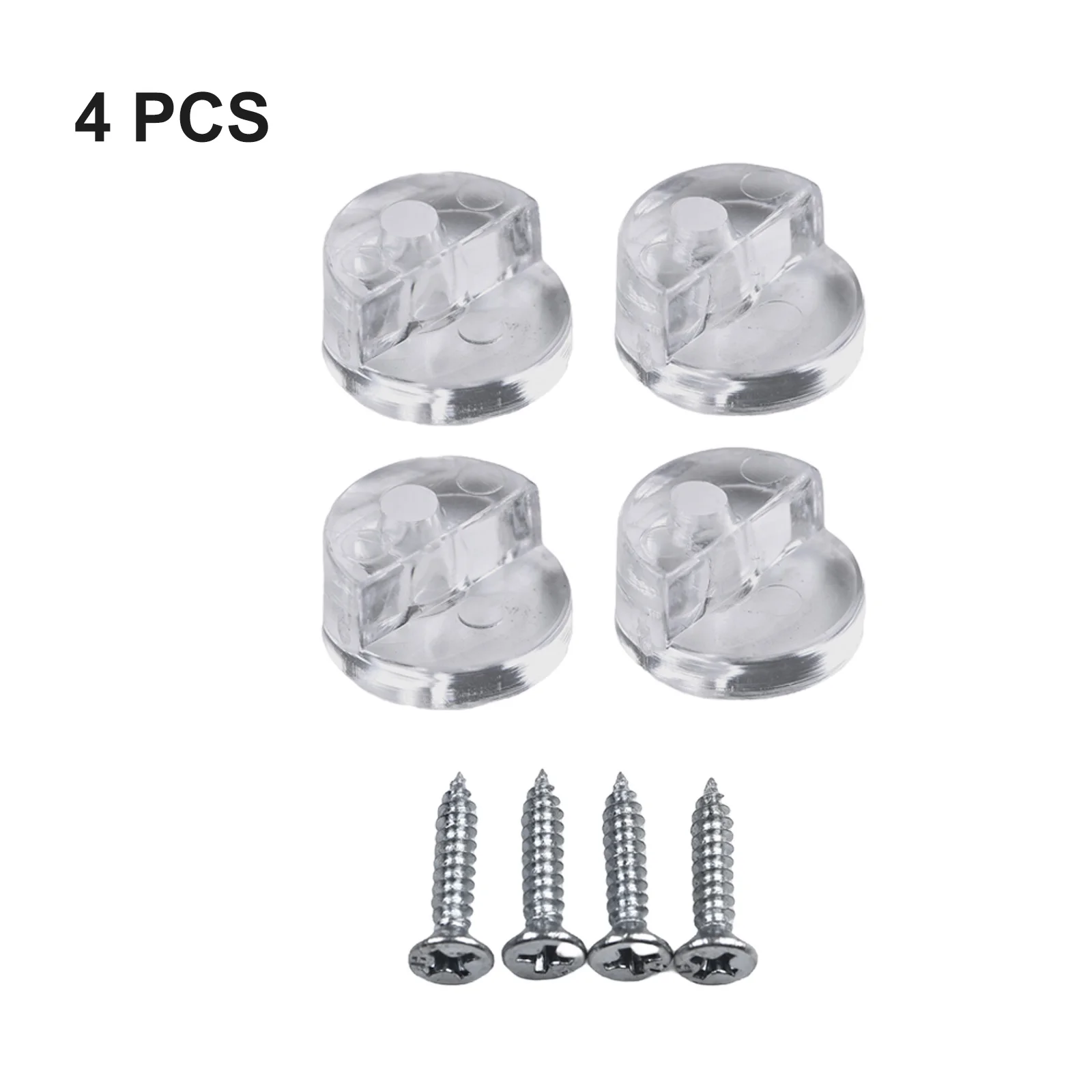 Fixing Screws Mirror Wall Hanging 4pcs Fixing Kit Frameless Clips Mirror Mounting Hanging Wall Clips Brand New