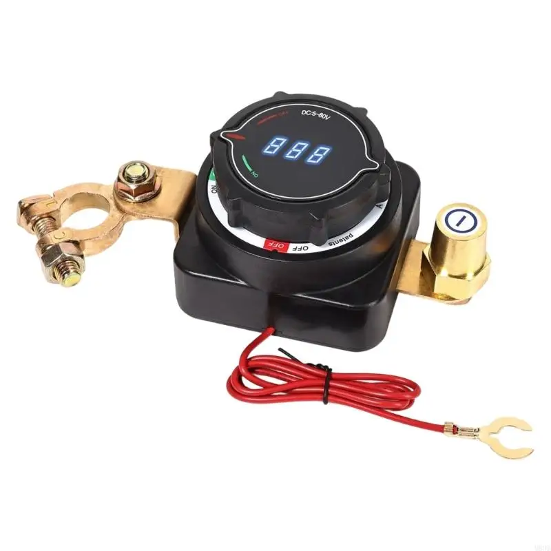 

Upgrades 300A Battery Disconnect Switches with Build In Electric Meter Electrical System Defense For Marine Truck Car M89B