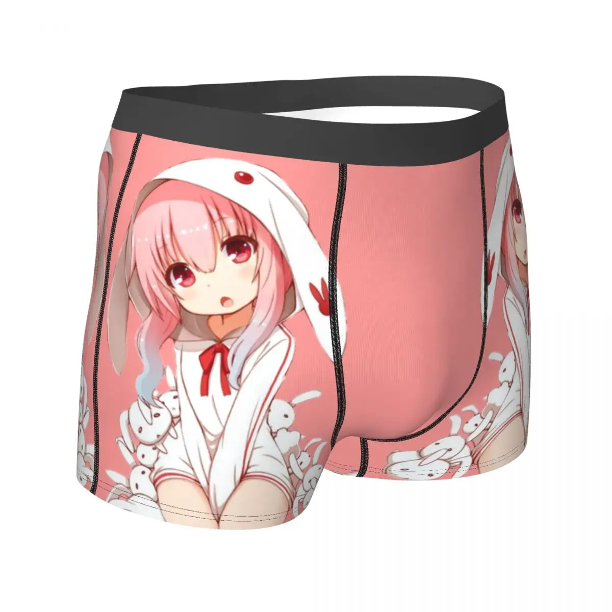 Anime Rabbit Girl, Loli Chan! Underwear Kawaii cute manga aesthetic Printed Boxershorts Trenky Underpants Soft Shorts Briefs