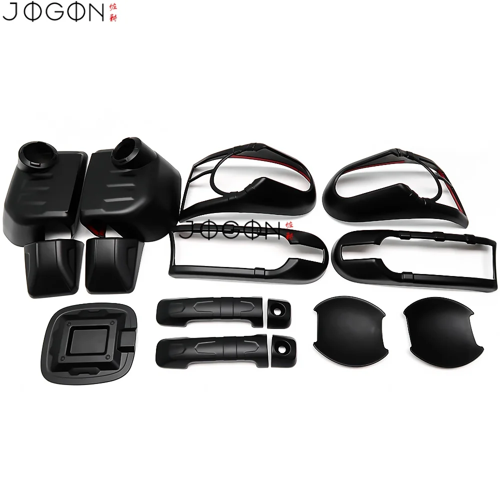 Per Toyota FJ Cruiser 2007-2022 Nero Opaco Auto Tappi Per Specchietti Posteriore Maniglia Della Porta Ciotola Della Luce di Nebbia Telaio di Copertura Del Serbatoio Del Carburante accessori