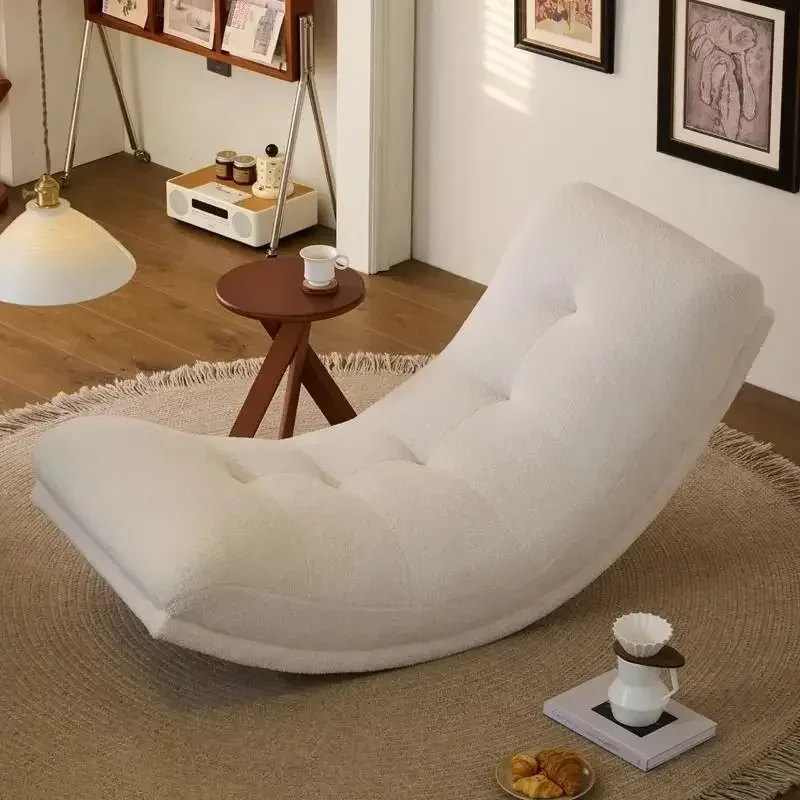 #f Cozy Rocking Chair for Small Living Rooms | Lie-Down & Sleep Comfort | Space-Saving Design | Ideal for Relaxing and Loungingc