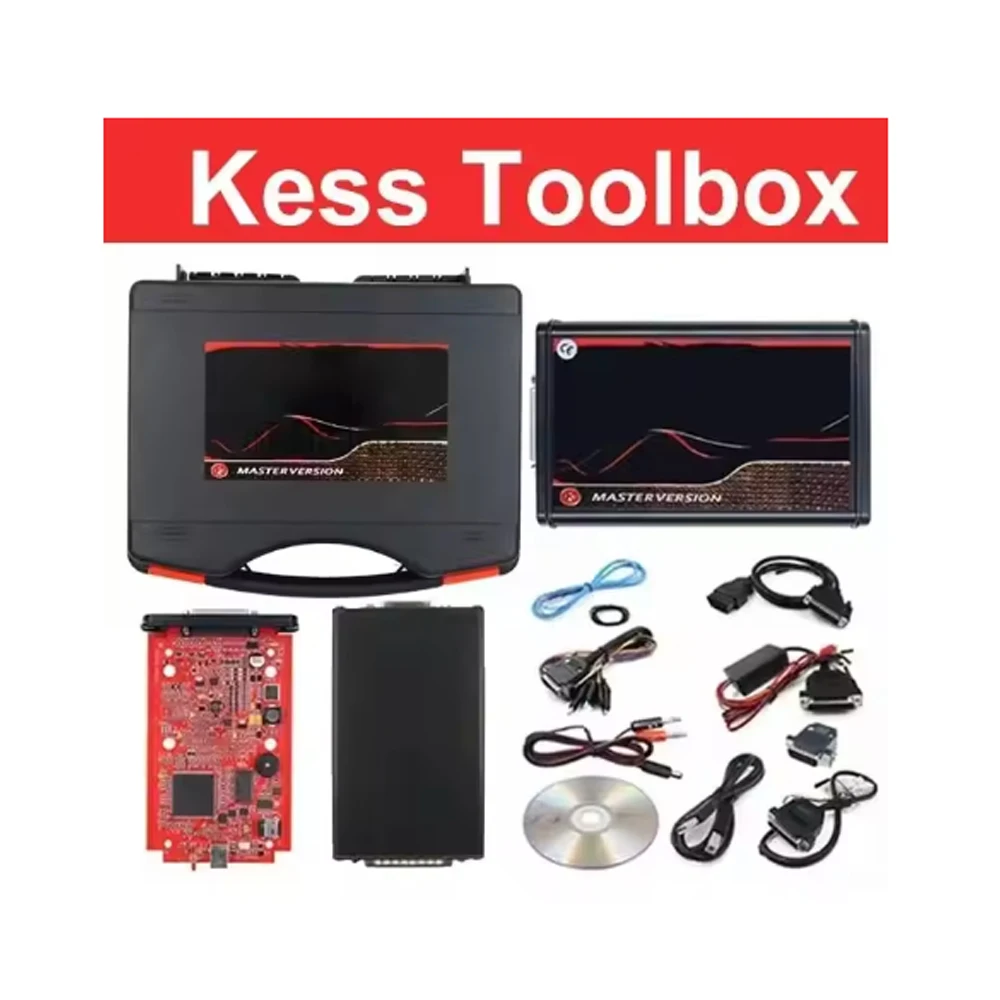 KTAG V7.020 V2.25 Red PCB Red European ECU Programmer Unlimited Points Networkable Online KESS V5.017 K-TAG 7.020 OBD2 Tuning