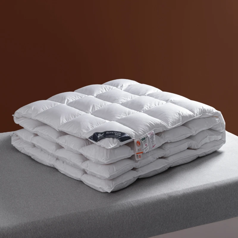 Goose Dwon Fiber Cotton Comforter All Season 3D Bread Quilt…