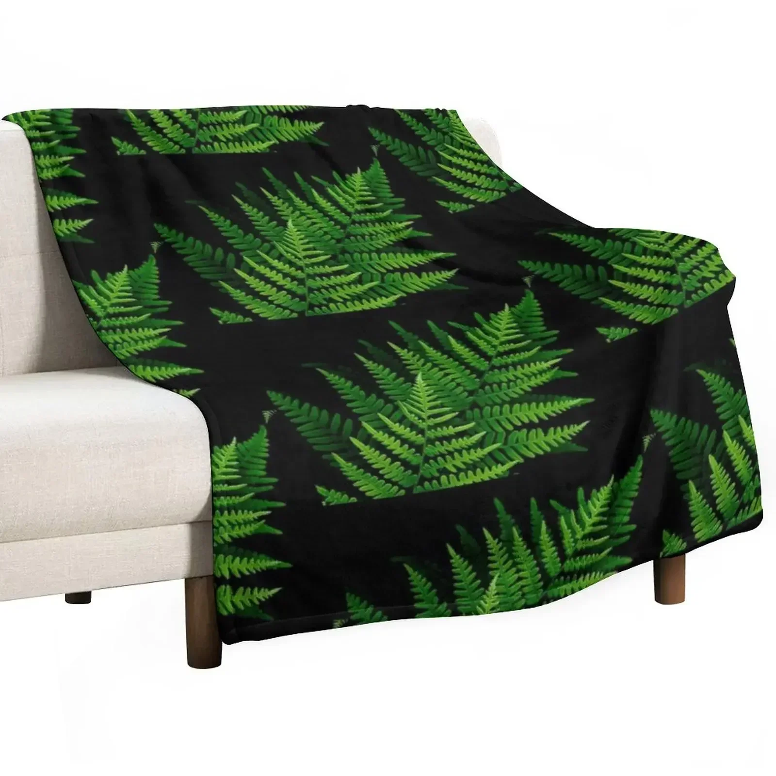 fantastic fern fronds Throw Blanket bed plaid Vintage decorative Blankets