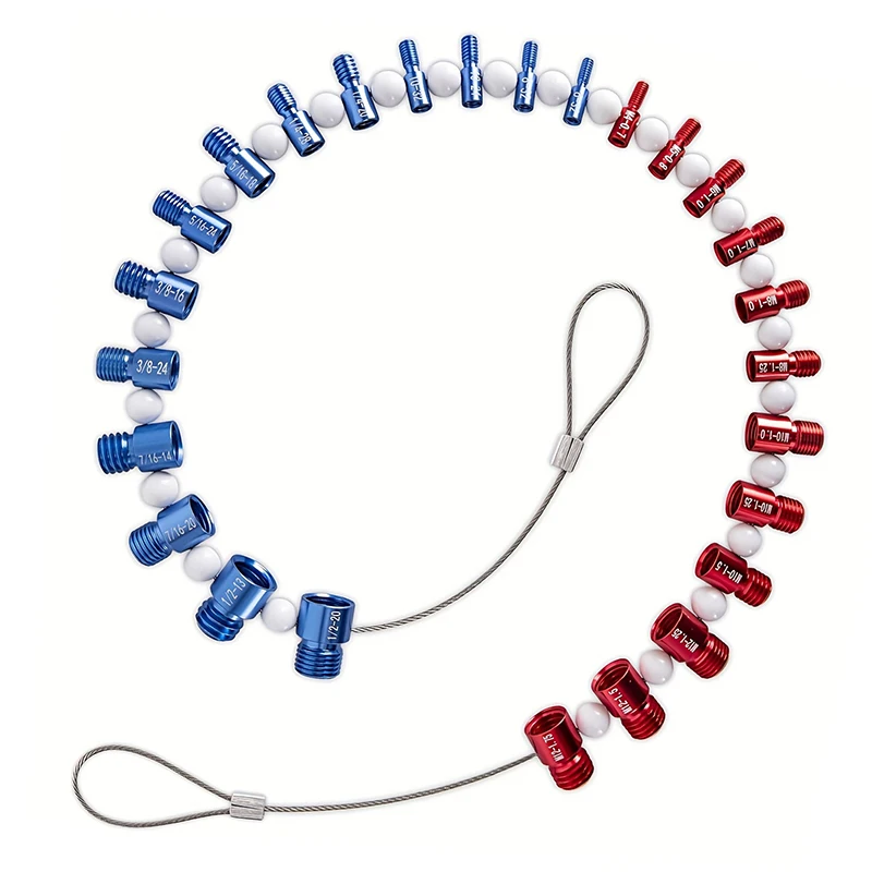 너트 및 볼트 나사 검사기 분리형 너트 및 볼트 크기 게이지 나사 게이지 고정 볼트 또는 나사산 감지에 적합